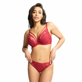 PA10642RUY Kalhotky PANACHE YASMIN BRAZILIAN BRIEF RUBY