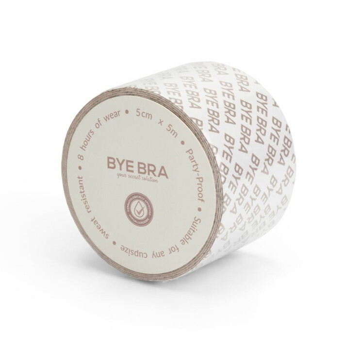 Doplněk BYE BRA BODY TAPE 5cm x 5m 0.25sqm DOUBLE GLUE BEIGE