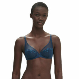 SP12X319595PBE Podprsenka SIMONE PÉRÈLE DELICE PLUNGE FULL CUP BRA PRESTIGE BLUE