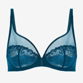 SP12X319595PBE Podprsenka SIMONE PÉRÈLE DELICE PLUNGE FULL CUP BRA PRESTIGE BLUE