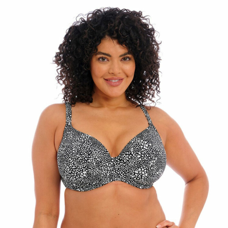 ES801102BLK Plavky vrchní díl ELOMI SWIM PEBBLE COVE UW PLUNGE BIKINI TOP BLACK