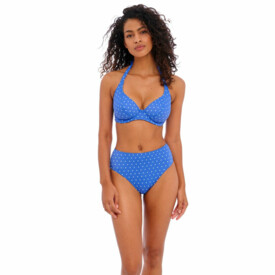 AS7236AZE Plavky spodní díl FREYA SWIM JEWEL COVE HIGH WAIST BRIEF BIKINY AZURE