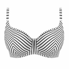 AS7231SBL Plavky vrchní díl FREYA SWIM JEWEL COVE SWEETHEARTH BIKINY TOP STRIPE BLACK