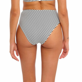 AS7236SBL Plavky spodní díl FREYA SWIM JEWEL COVE HIGH WAIST BRIEF BIKINY STRIPE BLACK