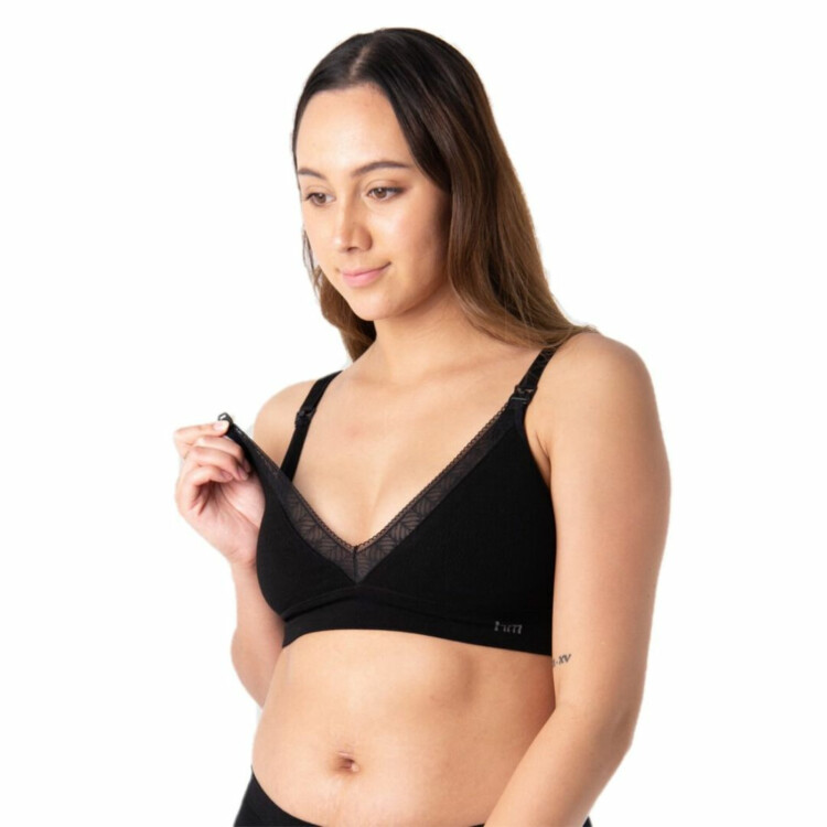 HMCPBRBLK Podprsenka HOTMILK CARESS SEAMFREE BAMBOO MULTIFIT NURSING BRA BLACK