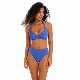 AS7236PLE Plavky spodní díl FREYA SWIM JEWEL COVE HIGH WAIST BIKINI BRIEF PLAIN AZURE