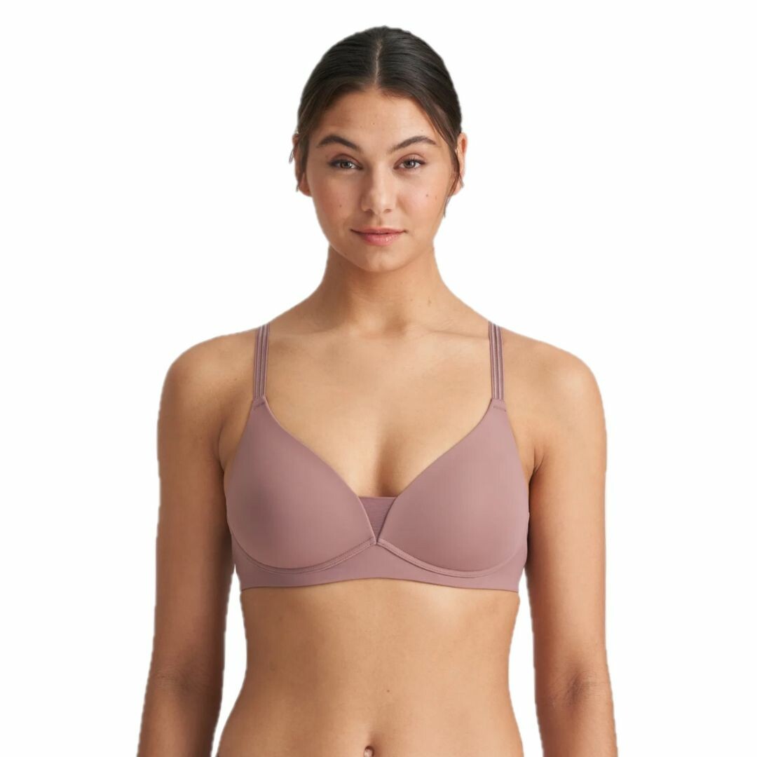 Marie Jo LOUIE Satin Taupe full cup bra wireless