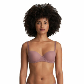 MJ0122099SAT Podprsenka MARIE JO LOUIE L'AVENTURE PADDED BALCONY BRA SATIN TAUPE