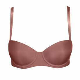 MJ0122099SAT Podprsenka MARIE JO LOUIE L'AVENTURE PADDED BALCONY BRA SATIN TAUPE