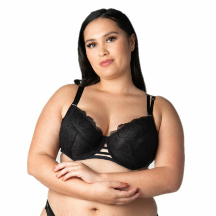 HMTLFBLK Podprsenka HOTMILK TRUE LUXE NURSING FULL CUP BRA BLACK