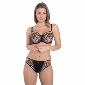 SAPERLAA143BLK Podprsenka SAMANTA PERLA A143 FULL CUP BRA BLACK