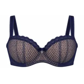 Podprsenka COMEXIM TANZANIT SOFT HALF CUP BRA NAVY BLUE
