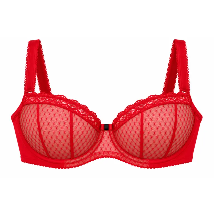 CX0041215RED Podprsenka COMEXIM SISI SOFT HALF CUP BRA RED