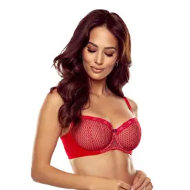 CX0041215RED Podprsenka COMEXIM SISI SOFT HALF CUP BRA RED