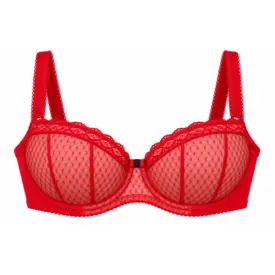 CX0041215RED Podprsenka COMEXIM SISI SOFT HALF CUP BRA RED