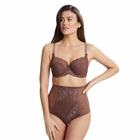 PA7284CHT Kalhotky PANACHE ENVY HIGH WAIST SHAPING BRIEF CHESTNUT