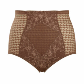 PA7284CHT Kalhotky PANACHE ENVY HIGH WAIST SHAPING BRIEF CHESTNUT