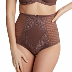 PA7284CHT Kalhotky PANACHE ENVY HIGH WAIST SHAPING BRIEF CHESTNUT