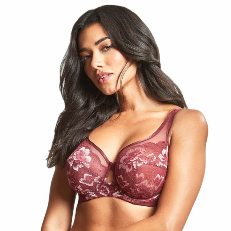 PA10631RRE Podprsenka PANACHE SABRINA HIGH APEX BALCONNET BRA RED ROSE