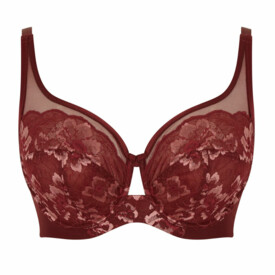 PA10631RRE Podprsenka PANACHE SABRINA HIGH APEX BALCONNET BRA RED ROSE