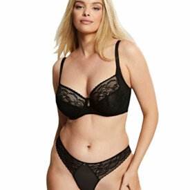 CL10471BLK Podprsenka CLEO ALEXIS LOW FRONT BALCONNET BRA BLACK