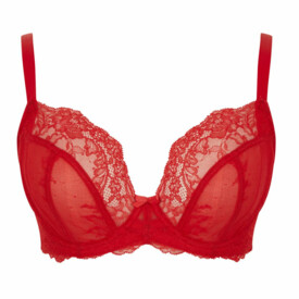 PA9396SRD Podprsenka PANACHE ANA PLUNGE BRA SALSA RED