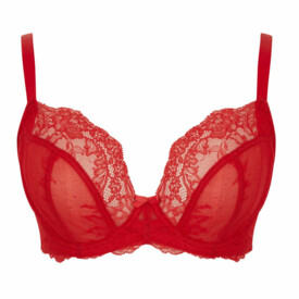 PA9396SRD Podprsenka PANACHE ANA PLUNGE BRA SALSA RED