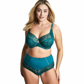 SC9684EMD Kalhotky SCULPTRESSE ESTEL HIGH WAIST BRIEF EMERALD