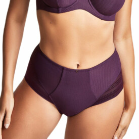 PA10303AUE Kalhotky PANACHE SERENE HIGH WAIST AUBERGINE