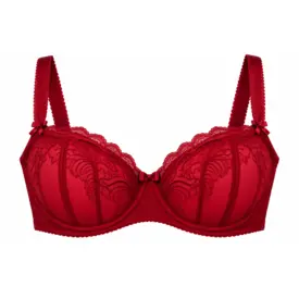 Podprsenka COMEXIM CARMEN HALFCUP BRA SCARLET