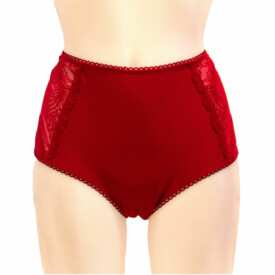 CX00628SCT Kalhotky COMEXIM CARMEN HIGH WAIST BRIEF SCARLET