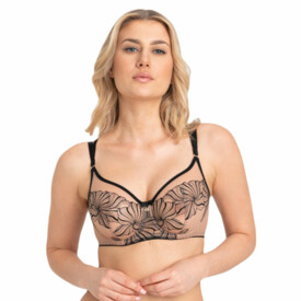 SAROMAA143TAO Podprsenka SAMANTA ROMA A143 SOFT HIGH APEX BRA TATTOO