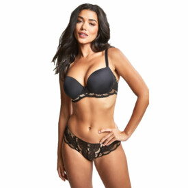 PA7253BVG Kalhotky PANACHE CLARA BRIEF BLACK/VINTAGE GOLD