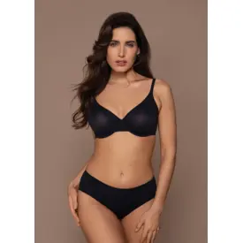 WE601009BLK_WACOAL INES SECRET UW MOULDED NON PADDED BRA BLACK