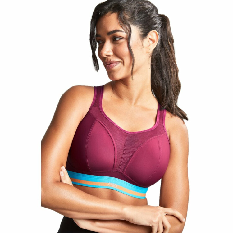 PS7341BCRY Podprsenka PANACHE SPORTS NON-WIRED BRA CRANBERRY