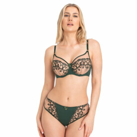 SAPERLAA143MAE Podprsenka SAMANTA PERLA A143 FULL CUP BRA MALACHITE