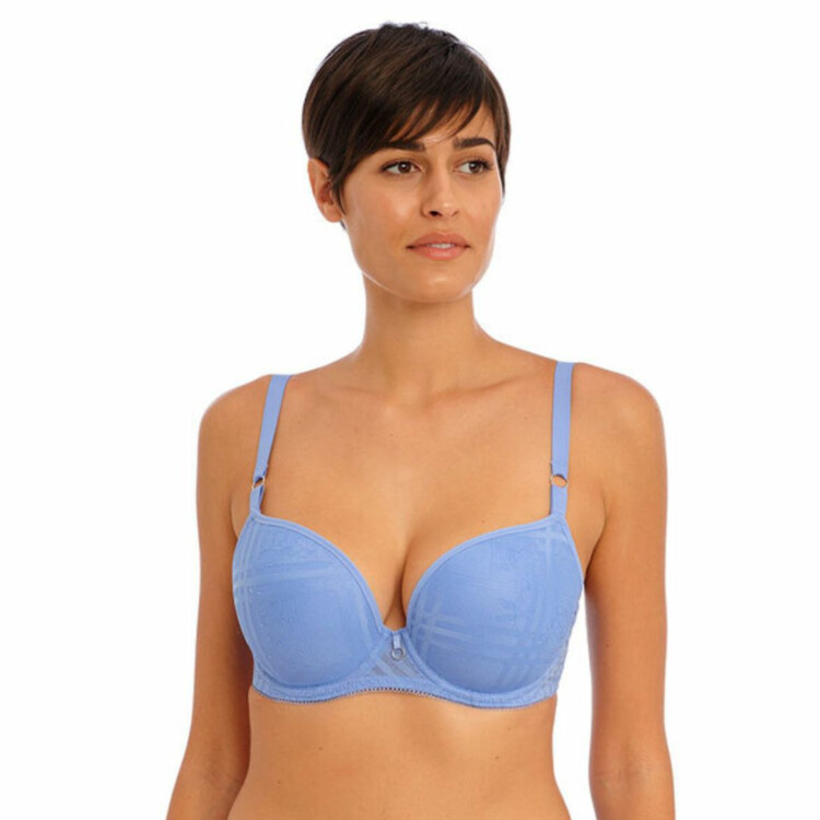 AA401431COR Podprsenka FREYA FATALE UW MOULDED PLUNGE T-SHIRT BRA CORNFLOWER