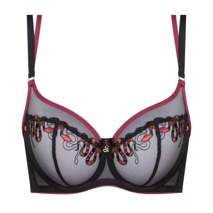 SAFIDIA143BLK Podprsenka SAMANTA FIDI A143 SOFT HIGH APEX BRA BLACK