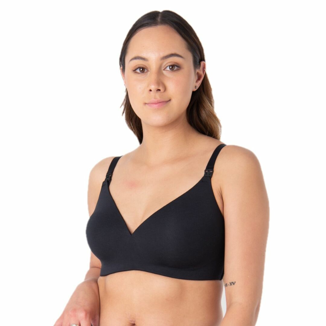 Podprsenka HOTMILK EMBRACE LEAKPROOF WIREFREE T-SHIRT BRA BLACK