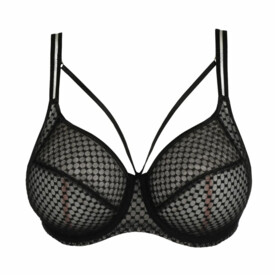 PD0142350ZWA Podprsenka PRIMA DONNA TWIST GLASS BEACH FULL CUP BRA BLACK