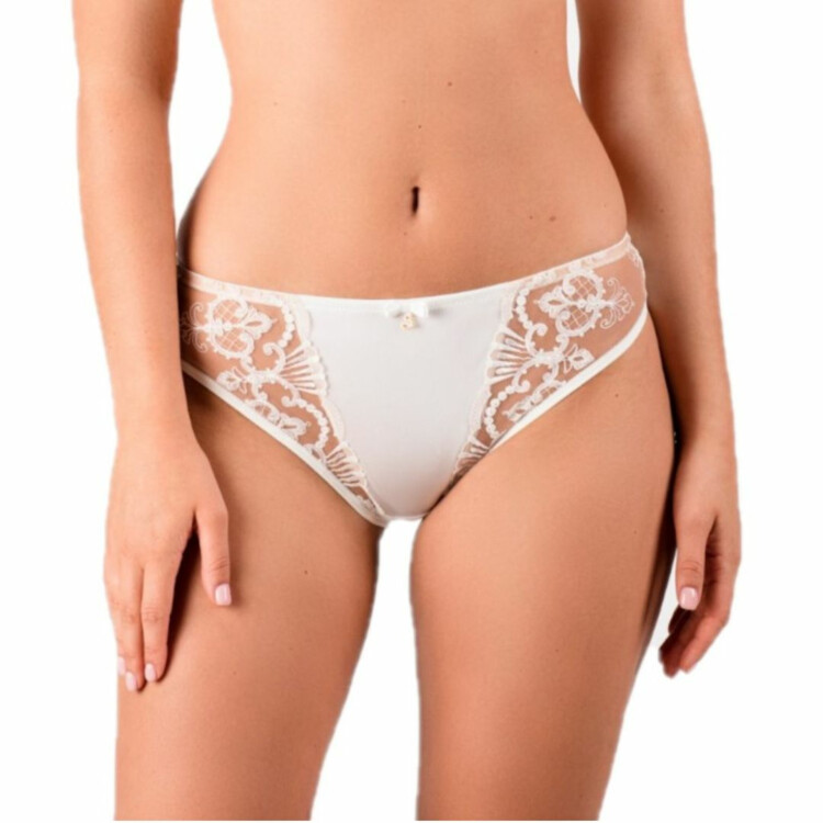 SAPERLAM300CRM Kalhotky SAMANTA PERLA M300 THONG CREAM