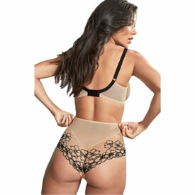 PA7283SBK Kalhotky PANACHE ENVY DEEP BRIEF SAND/BLACK