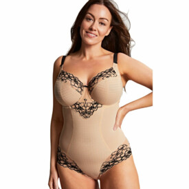 PA7288SBK Formující prádlo PANACHE ENVY BODYSUIT SAND/BLACK