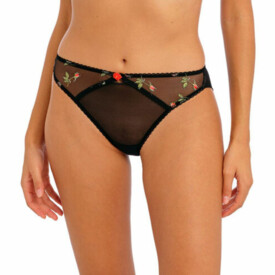 AA402450BLK Kalhotky FREYA ROSE BLOSSOM BRIEF BLACK