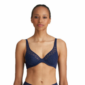 MJ0122395SAF Podprsenka MARIE JO JEREME HALF PADDED PLUNGE BRA SAPHIRE BLUE