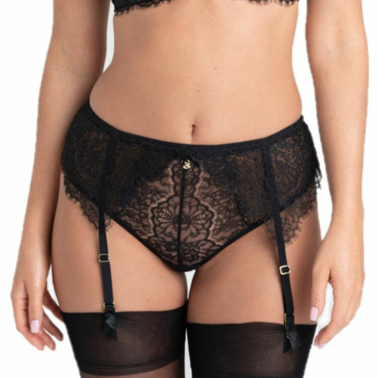 SALARAF30BLK Podvazkový pás SAMANTA LARA GARTER BELT F30 BLACK