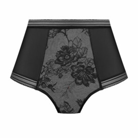 FL102352BLK Kalhotky FANTASIE FUSION LACE HIGH WAIST BRIEF BLACK