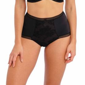 FL102352BLK Kalhotky FANTASIE FUSION LACE HIGH WAIST BRIEF BLACK