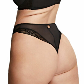 CL10475BLK Kalhotky CLEO ALEXIS HIGH WAIST BRIEF BLACK