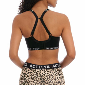 AC4014PUK Podprsenka FREYA ACTIVE DYNAMIC NON WIRED SPORT BRA PURE LEOPARD BLACK